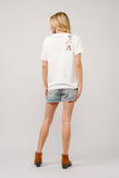 Western Motif Embroidered Graphic T Shirt