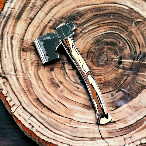 Iron Pine Idaho Shaped Axe Pin
