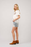 Western Motif Embroidered Graphic T Shirt