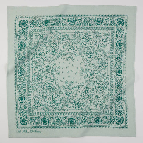 Natural Dye Silk Bandana | Eggshell