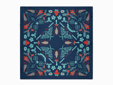 Grand Prismatic Spring- Yellowstone Park - Bandana - Navy