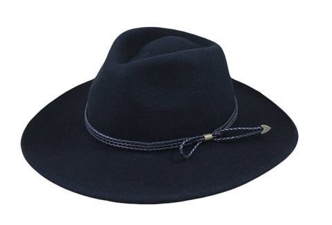 Felt Wool Black Hat