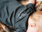 Idaho Tree Logo Charcoal Onesie