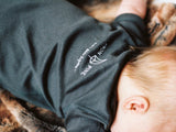 Idaho Tree Logo Charcoal Onesie