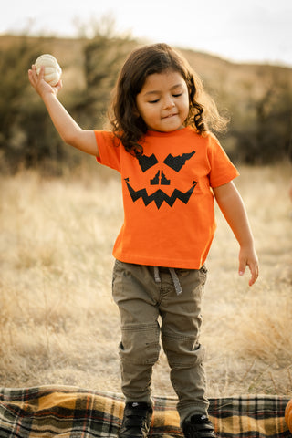 Idaho Jack-O-Lantern Face Kids Tee