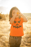 Idaho Jack-O-Lantern Face Kids Tee