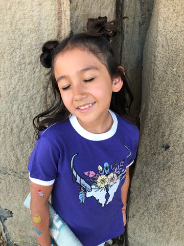 Girls Pronghorn Camp Ringer Tee