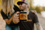 Iron Pine Idaho Axe + Wood Slice Wood Wrapped Cup