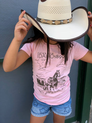 Celebrate Idaho 1890 Appaloosa Girls Tee