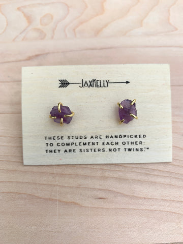 Jax Kelly Gemstone Prong Earrings - SALE