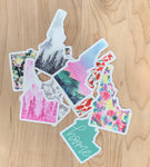 Idaho Watercolor Sticker Collection