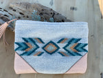 Papaya + Emerald Clutch