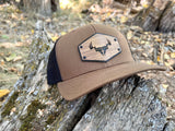Idaho Deer Antler Wood Collection Trucker