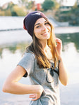 Idaho Antler Maroon Beanie