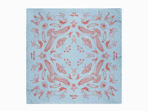Wild Horse Island-Flathead Lake-Montana- Bandana Light Blue