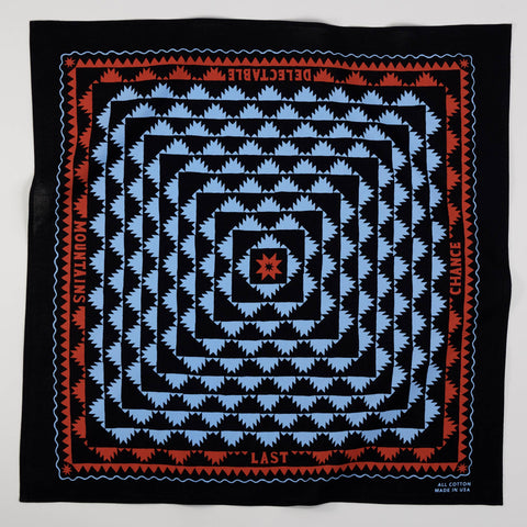 Organic Cotton Delectable Bandana | Black