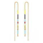 Miyuki Seed Bead Threader Earrings
