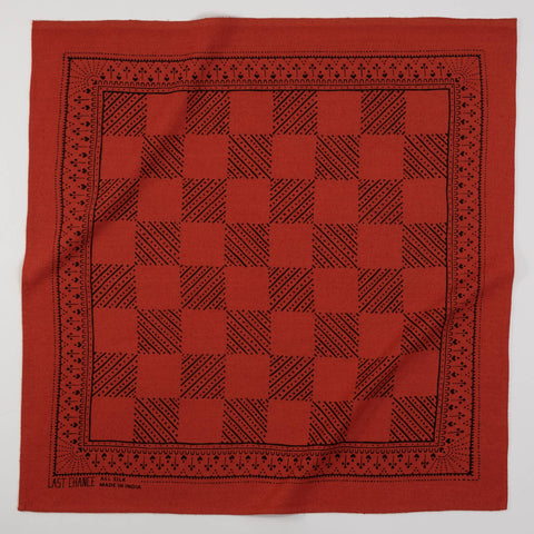 Natural Dye Silk Bandana | Madder Red